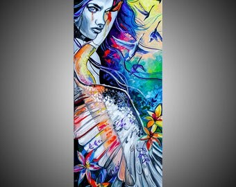 The Six Swans fine art painting, Fin art wall art, Fine art artwork, Fantasy painting, Fine art painting, Oil painting, Fanatasy art