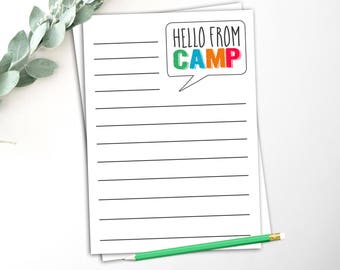 Camp stationary | Etsy