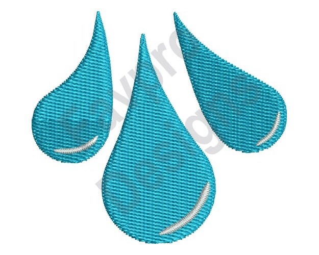 Water droplets machine embroidery design Water droplets machine embroidery design