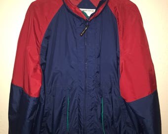 Vintage Red and Blue Windbreaker