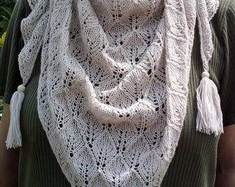 SHAWL stole scarf hand knitted neck warmer