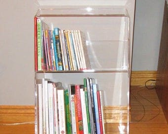 Acrylic - Lucite Bookcase - Plexiglas-