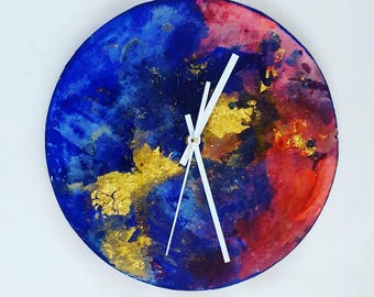 modern large wall clock, unique wall clock, kitchen decor wall clock, decorative wall clock, home decor clock, home clock , weeding gift
