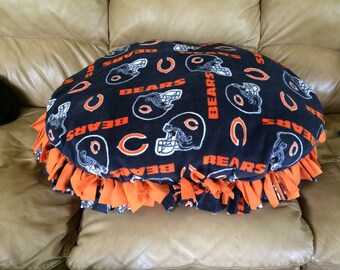 Medium Chicago Bears Fleece Dog Bed