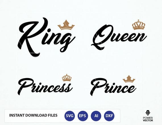 Download Royal Family T shirt Design Svg. King Queen Prince Princess