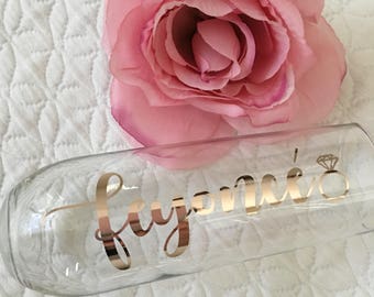 Feyonce champagne flute- engagement gift- feyonce champagne glass- feyonce- bride to be gift- feyonce gift- beyonce glass-