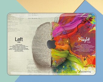 Painting macbook skin left right brain macbook decal macbook sticker Art macbook cover creativity macbook pro skin macbook air 13 FSM085