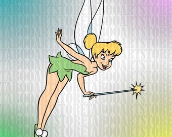Tinker Bell Clipart, Disney Tinker Bell eps, Disney Tinker Bell silhouette, Disney Tinker Bell vector, Tinker Bell clipart