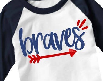 Braves svg file, Arrow svg, Braves svg, Cut File, braves iron on, brave svg, Silhouette, Printable iron on, Digital Download, Cricut, dxf