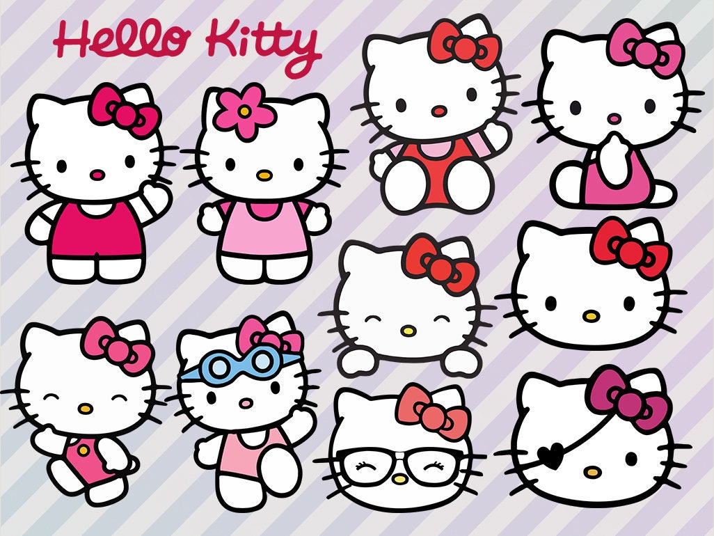 Hello Kitty Svg Hello Kitty Cut Files for cricut or