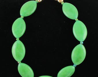 Dyed Jaed Stone Beaded Bracelet Simple Bracelet