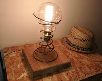 Lampe Ressort Chêne