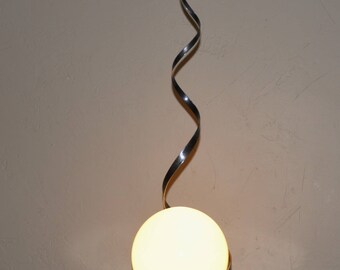 lamp ball holder in wrought iron (ref L 001)