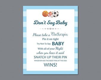 baby shower say game printable don dont