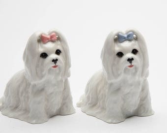 Maltese Salt and Pepper Shaker Set (20868)
