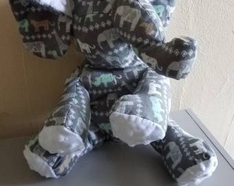 Handmade Elephant Stuffed Animal - Keepsake