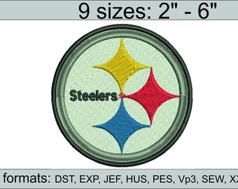 Pittsburgh Steelers embroidery design logo / embroidery designs / INSTANT download machine embroidery pattern