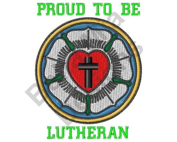 Cross Machine Embroidery Design Lutheran Cross Proud To Be