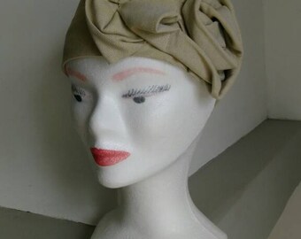 Beige women HEADBAND ceremony