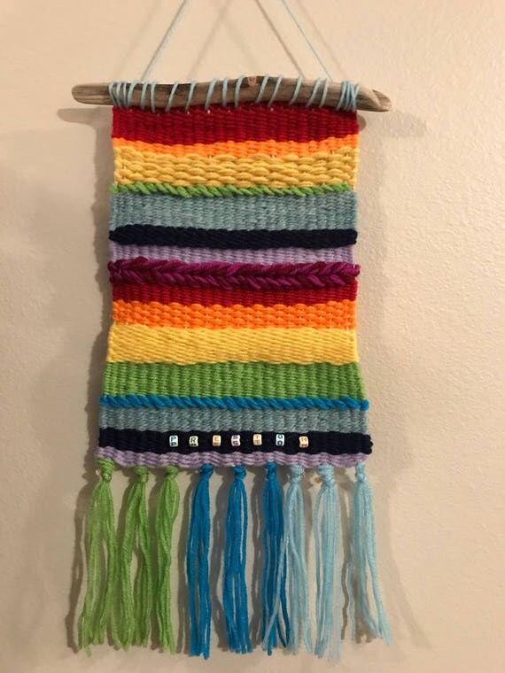 Customized woven wall hanging for kid's bedroom