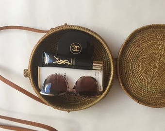 Pre-Order - Round straw ata basket bag - bloggers favourite bag of the season trending now