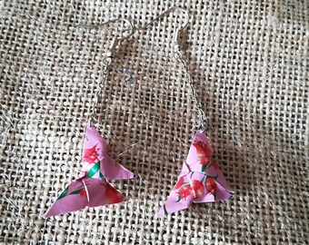 Origami butterfly earrings