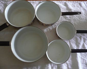Quid Memory Casserole Émaillée Acier 18 Cm - 200 Cl Blanc - Idéal Cuisine Quotidienne