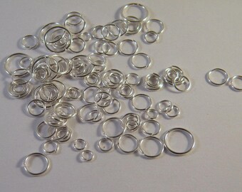 set of 500 (12 g) silver - size 4 to 10 mm AN1 mixed