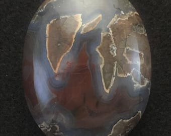 New Mexico Thunder Egg 39x29mm Oval Cabochon