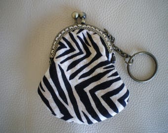 Keychain, purse, patchwork fabric door-chips