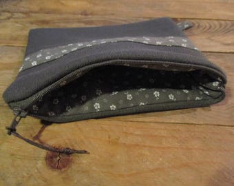 taupe gray wool fabric Kit