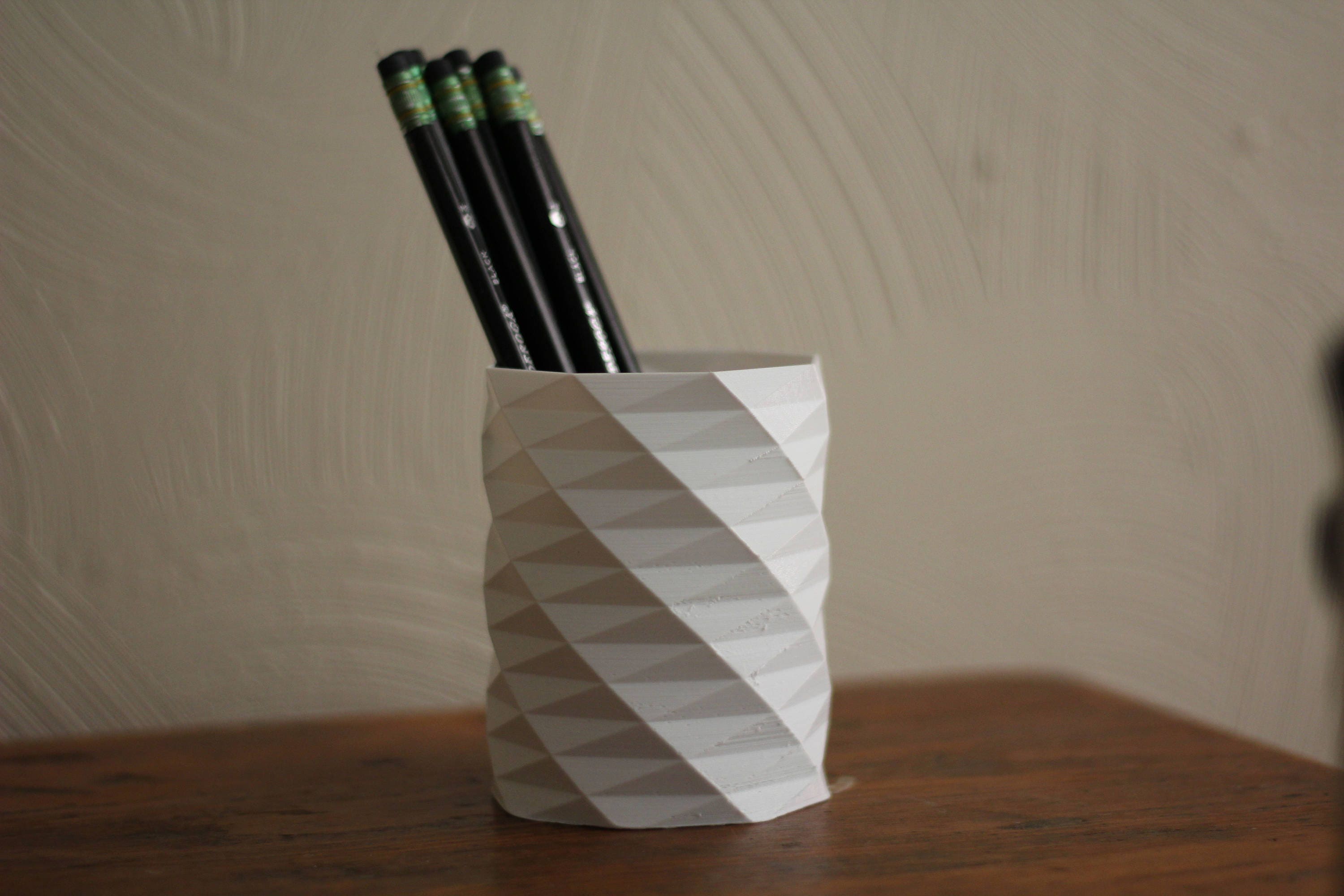 3D Printed Pencil Holder Desk Organizer Pen Holder School