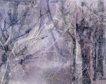 Landscape - Watercolor, mixed media