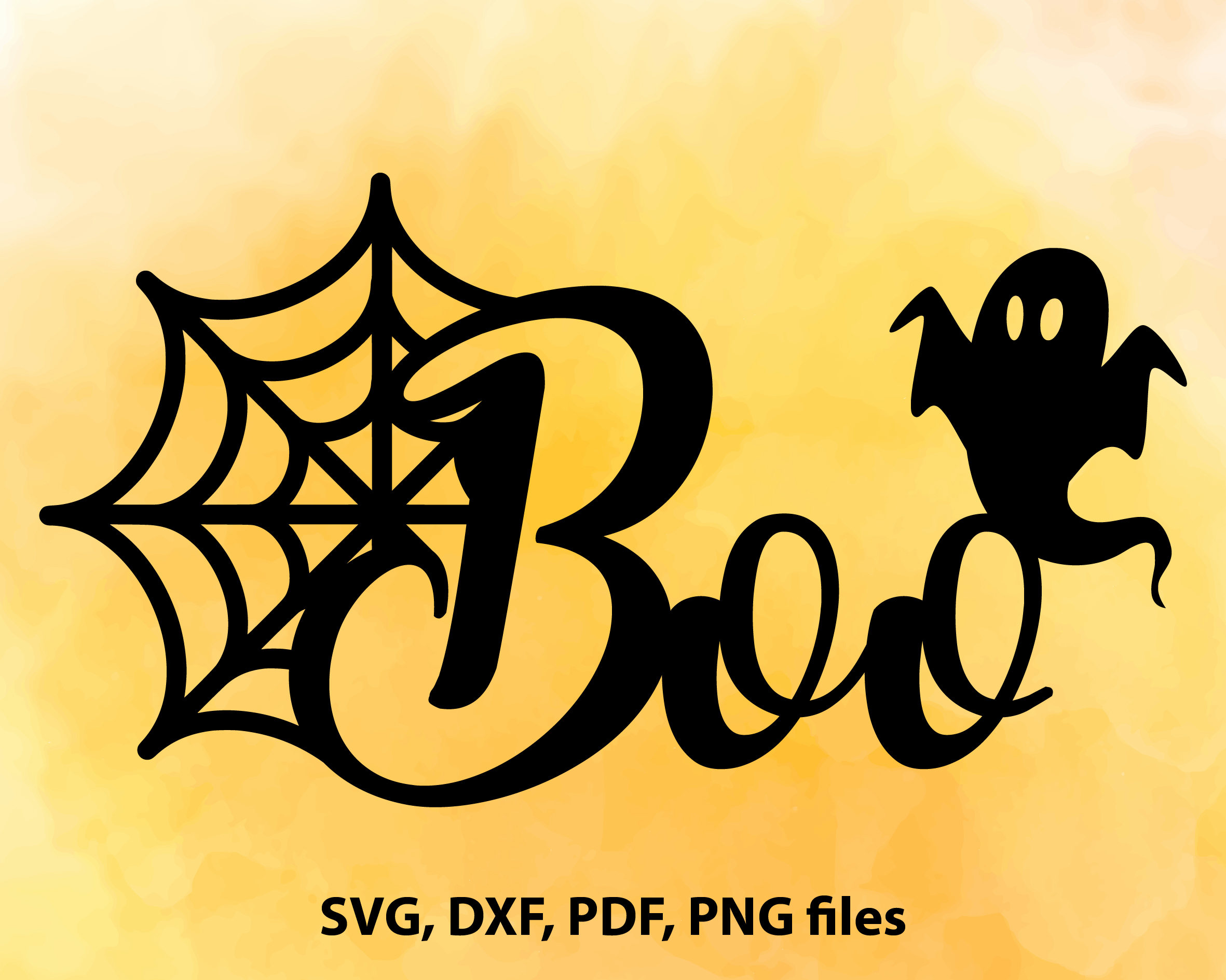Download Halloween SVG Boo svg Digital cut file Spider web svg