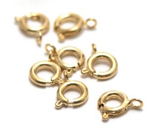10 lobster buoys 7 mm, gold