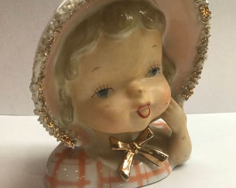 Vintage Baby Head Vase
