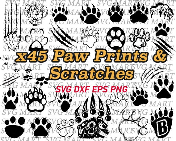 Download paw print svg paw svg animal paw print animal paw bear paw