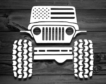 Jeep logo decal | Etsy