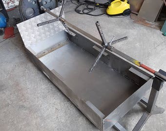 Large FirePit Spit Roaster ..Capable of rotating two full hog carcasses