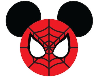 Mickey spiderman svg | Etsy