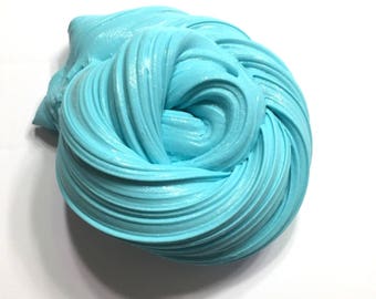 Blue fluffy slime