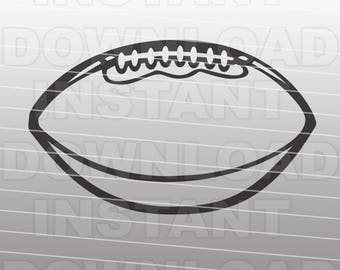 Football Outline SVG File - Vector Art - Commercial & Personal Use - svg file for Cricut,svg file for Silhouette,vinyl cutting