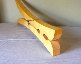 Vintage large wooden clothespin, 24" window display shop display prop modern wall decor statement piece light wood hanging hardware