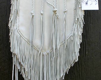 Native Deerskin Buckskin Leather Medicine Bag Fringe Purse