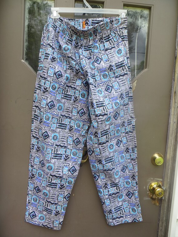 Vintage 80's zubaz muscle pants mc HAMMER psychedelic