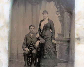 Tintype To Have & to Hold Couple