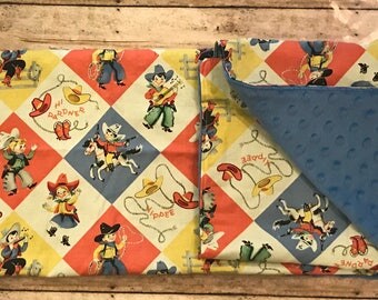 Western Baby Blanket-Nursery Blanket-Baby Quilt-Minky Baby Blanket-Blankets-Quilts-Nursery Bedding-Baby Boy  Blankets
