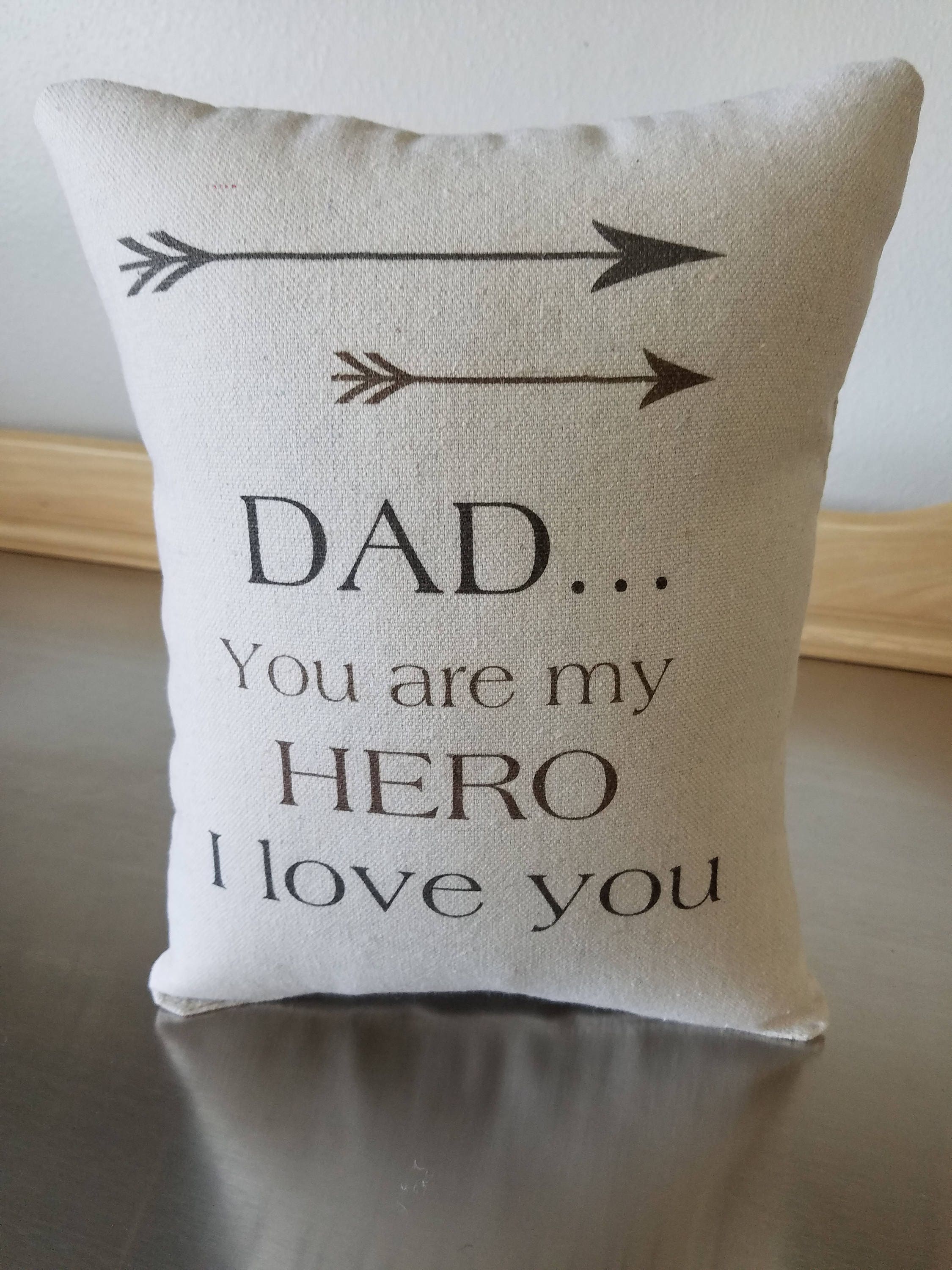 Dad throw pillow birthday gift dad hero gift daddy gifts