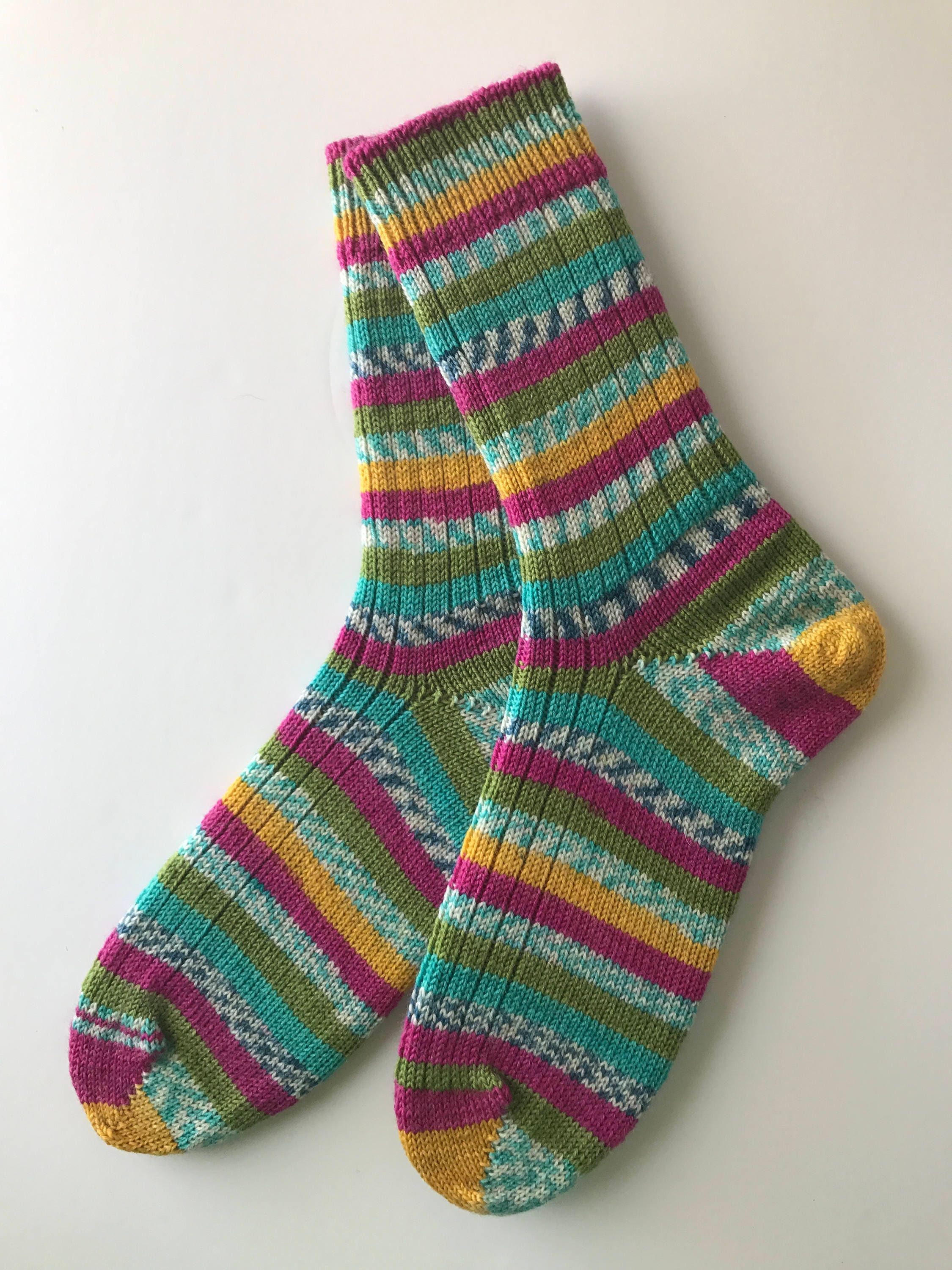 Knitted Wool Sock Lana Grossa Hand Cranked