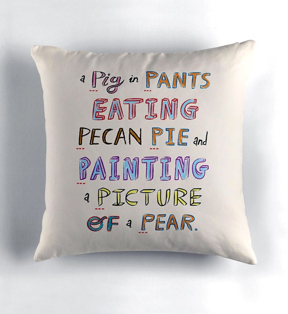 The Letter P - Alphabet - ABC - Throw Pillow / Cushion Cover (16" x 16") by Oliver Lake